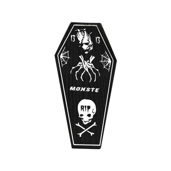 LSLJS Fall Decor Halloween Decor Gothic Rug Coffin Rug, Black Carpet,Super Absorbent Quick Dry, Rubber Backing Non Slip ,Washable Super Soft Non Slip Bathtub Carpet, Plush Bedroom Mat (16x40in)