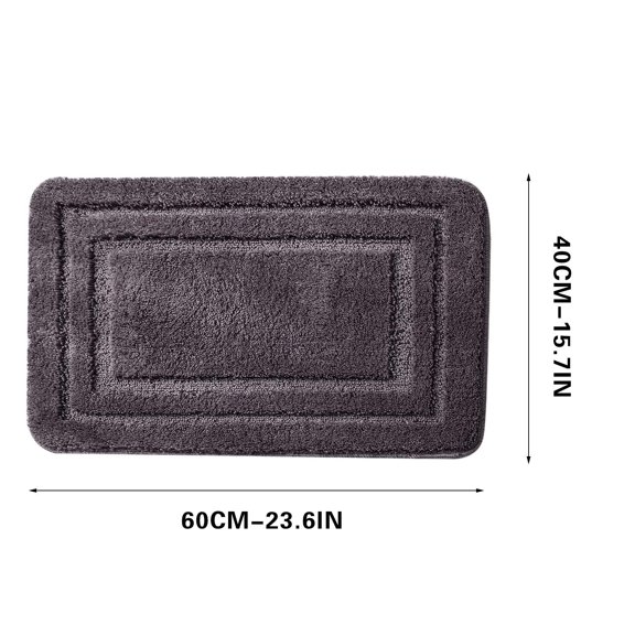 LSLJS Fall Decorations for Home Bathroom Rug, Flocking Microfiber Printed Carpet Soft Thick Plush Super Absorbent Rubber Backing Non-slip Floor Mat, Minimalist Rug for Bathtub Kitchen Front Door