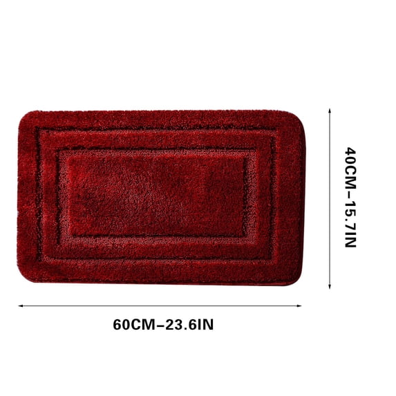 LSLJS Fall Decorations for Home Bathroom Rug, Flocking Microfiber Printed Carpet Soft Thick Plush Super Absorbent Rubber Backing Non-slip Floor Mat, Minimalist Rug for Bathtub Kitchen Front Door