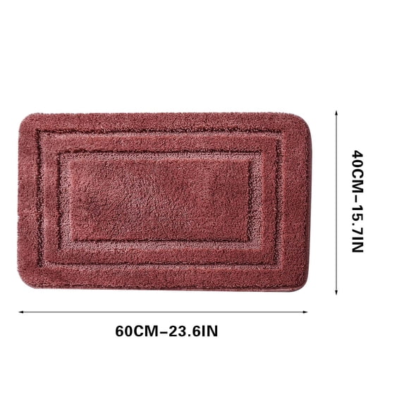 LSLJS Fall Decorations for Home Bathroom Rug, Flocking Microfiber Printed Carpet Soft Thick Plush Super Absorbent Rubber Backing Non-slip Floor Mat, Minimalist Rug for Bathtub Kitchen Front Door