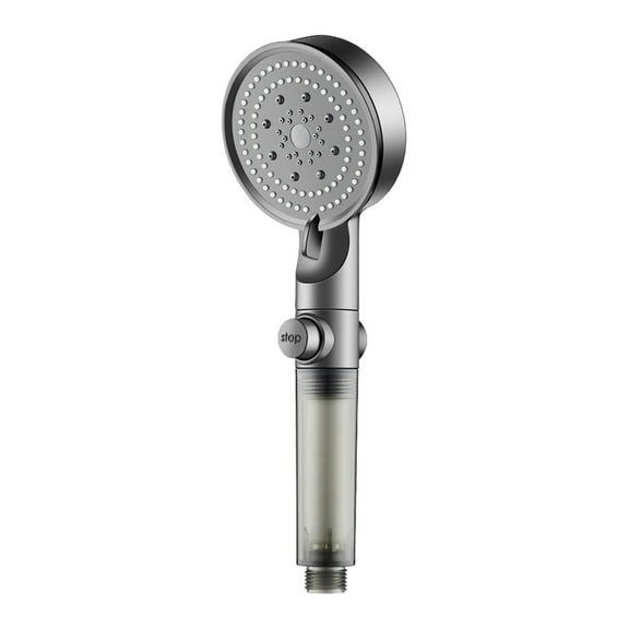 LSLJS Filtered Shower Head, High Pressure Handheld Shower Head with Pause Function 5 Spray Modes Pressurized Shower Massager with Filters Water Softener for Hard Water Anti-clog Nozzles Showerhead