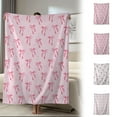 thumbnail image 1 of LSLJS Fleece Blanket Super Soft Warm Fuzzy Cozy Anti-Static Throw Blanket Breathable Comfort for Nap Sofa Room Home Washable All-Season Use Gift Women Men, Blanket 28x40", 1 of 6