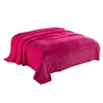 thumbnail image 1 of LSLJS Fleece Throw Blankets - 78.7x91 inch Solid Color Flannel Throw Blankets Minimalism Cozy Lightweight Warm Quilt Microfiber Plush Blankets Christmas Gifts Suitable for Bed Couch Sofa All Seasons, 1 of 2