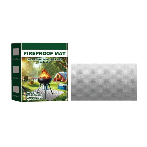 LSLJS Grill Mats for Outdoor Grill & Portable - Grill Mat & Fire Proof Wear-absorbing Solid for Decks Patios Grass Portable Reusable Oil-Proof 39x72