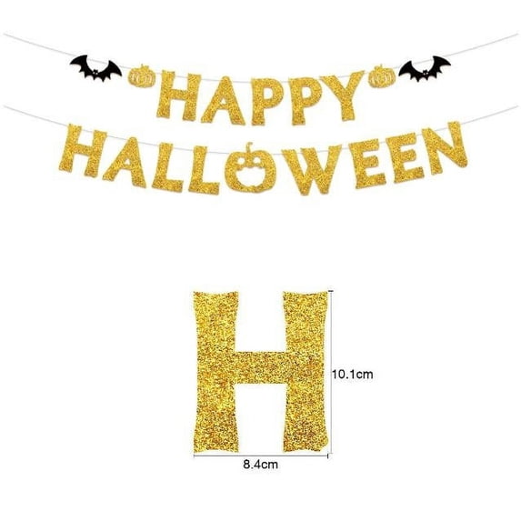 LSLJS Halloween Decorations Flag,Halloween Party Venue Decoration, Fall Decorations for Home Pumpkin Bat Banner Decoration for Thanksgiving Havest