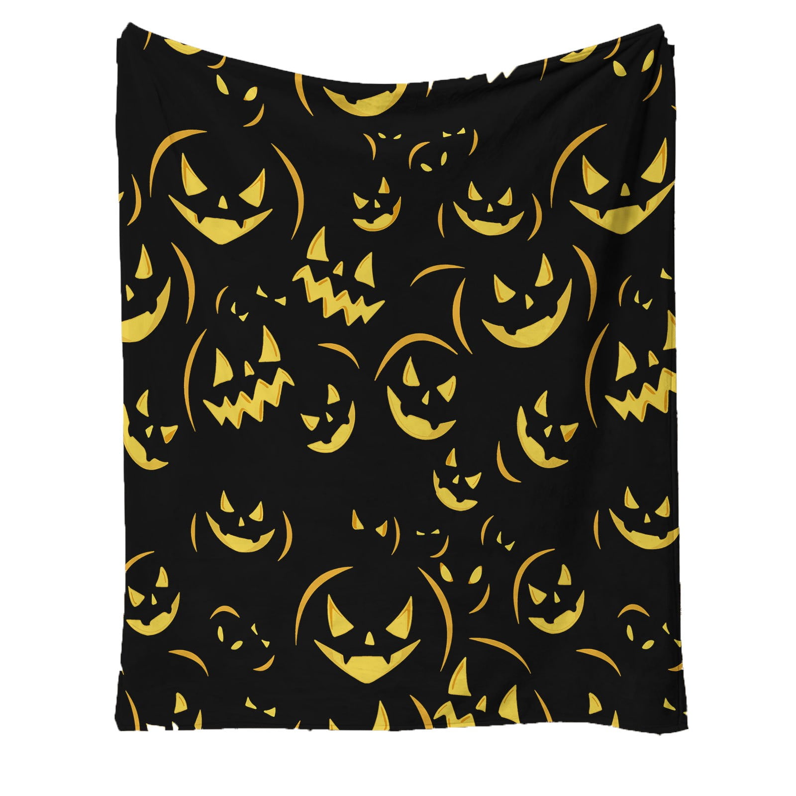 LSLJS Halloween Funny Pumpkin Blanket,Halloween Decorations Flannel