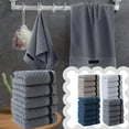 thumbnail image 1 of LSLJS Hand Towels for Bathroom 5-Pack Gift Set 29x14" Absorbent Soft Quickly Drying Cotton Wash Cloths Lightweight Washable Large Solid Color Hand Towels for Daily Bathroom, Towels, 1 of 6