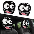 thumbnail image 1 of LSLJS Headrest Covers for Cars & Printed Funny Scary Monster Face - Car Headrest Cover & Stretchy Washable - Protector Universal Fit To All Car, 1 of 3