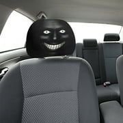LSLJS Headrest Covers for Cars & Printed Funny Scary Monster Face - Car Headrest Cover & Stretchy Washable - Protector Universal Fit To All Car