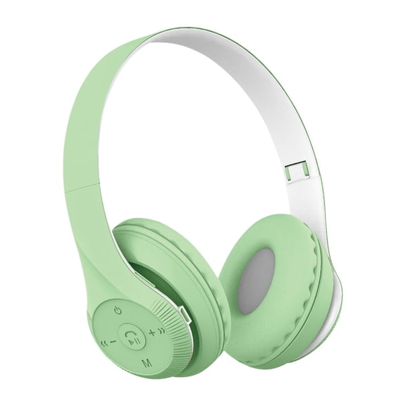 LSLJS Headwore Wireless Headphone Over Ear,Foldable Bluetooth Headset with External Control,Retractable Lightweight Binaural Stereo Headphone with Built-in Mic,Long Range Playtime Christmas Gifts
