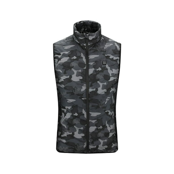 LSLJS Heated Vest for Women/Men,USB Electric Heated Coat with 9 Heating Zone, 3 Gear Temp Control Thermostatic Waistcoat Unisex Cotton Slim Fit Jacket Washable Winter Warmer Gilet Christmas Gifts(4XL)