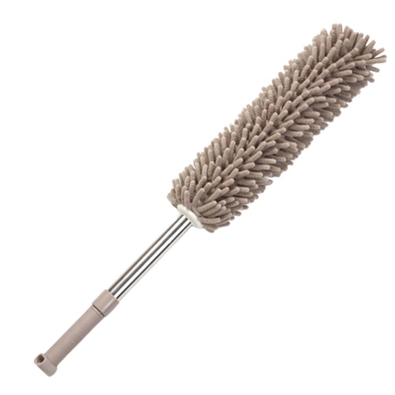 LSLJS Household Cleaning Duster, Chenille Cleaning Tool, Hand Washable Dusters with Extension Pole and Washable Chenille Duster Head, Cleaning Supplies for Office,Car,Window,Furniture,Ceiling Fan