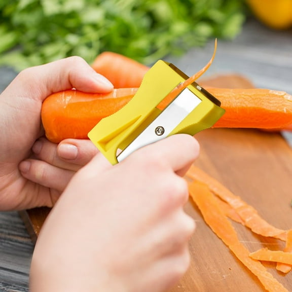 LSLJS Household Vegetable Peeler, Kitchen Gadgets, Stainless Steel Fruit Peeler with 2 Ultra Sharp Blades Small Non-Slip Multi-Functional Peeler Scraper Knife for Potato Carrot Cucumber