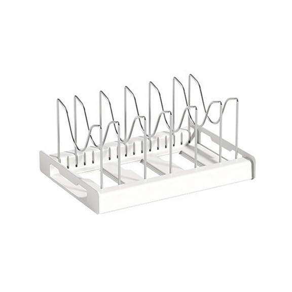 LSLJS Kitchen GadGets Pot Rack Organizer Expandable Pot Organizer For Cabinet Pot Lid Holder With Adjust Compartment For Kitchen Cabinet Cookware Baking Frying Rack for Kitchen Home on Clearance