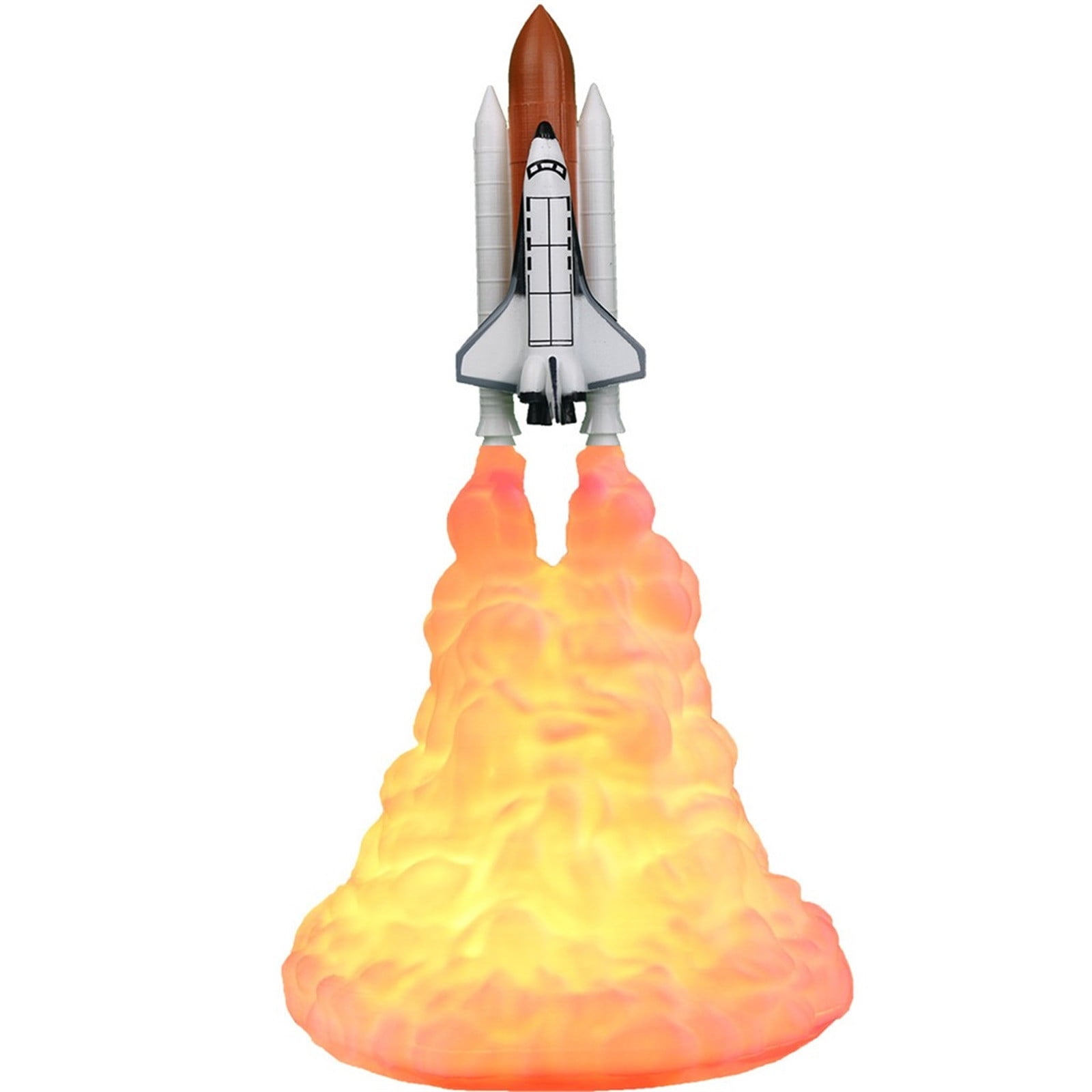 LSLJS LED Night Light Creative Rocket Design 3D Print Space Shuttle ...