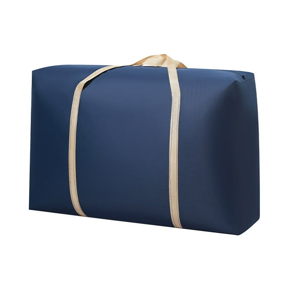 LSLJS Large Capacity Moving Bag, Heavy-duty Storage Bags with Reinforced Handles & Zipper, Waterproof Moving Totes Clothes Storage Containers Foldable Packing Storage Box for Space Saving Quilt