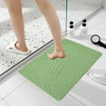 thumbnail image 1 of LSLJS Leaf Bathroom Rugs, 15.7"x23.6" Coral Velvet Incused Leaf Pattern Floor Mat Soft Thick Memory Foam Bath Rug Rubber Backing Non-Slip Quick Dry Super Absorbent Microfiber Carpet for Bathtub Toilet, 1 of 8