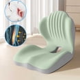 thumbnail image 1 of LSLJS Lumbar Support Pillow Tailbone Pain Relief & Ergonomic Pressure Relief Lumbar Support Pillow for Office Chair, 1 of 5