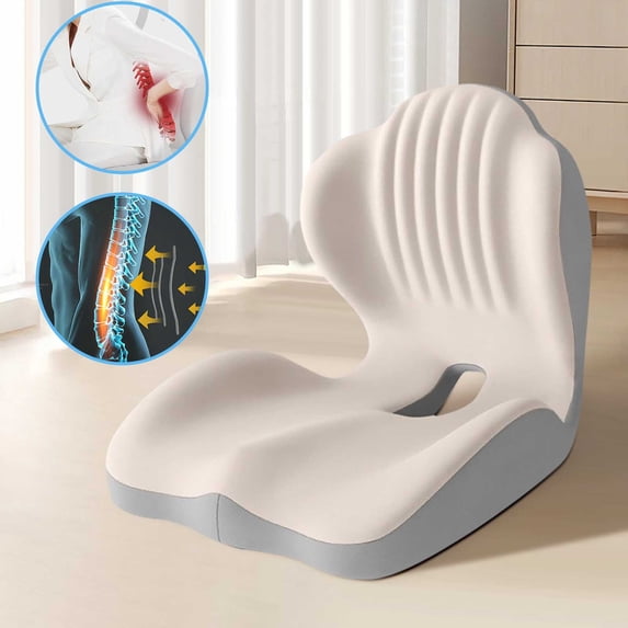 LSLJS Lumbar Support Pillow Tailbone Pain Relief & Ergonomic Pressure Relief Lumbar Support Pillow for Office Chair