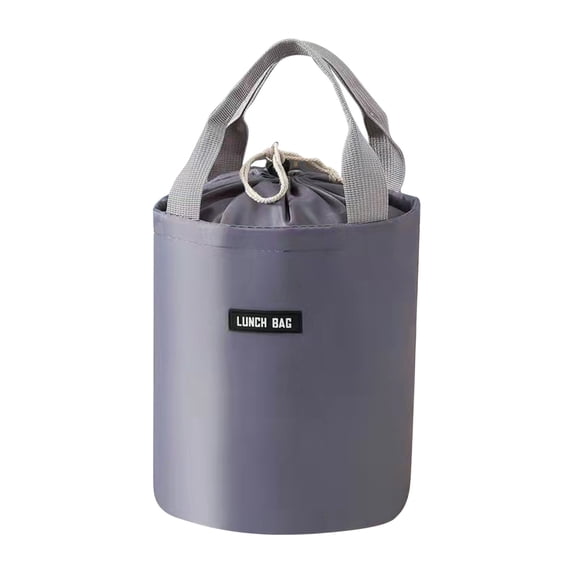 LSLJS Lunch Bag For Women & Men Bento Lunch Box Cylinder Insulation Lunch Box Bag Insulation Bag Large Aluminum Foil Portable Round Lunch Bag To Work With Rice Insulation Bag For Office Work School