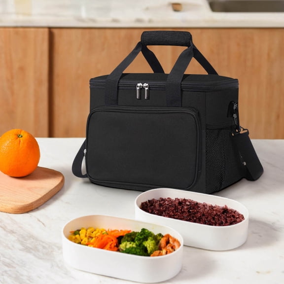 LSLJS Lunch Bag For Women & Men Bento Lunch Box Insulation Bag Oxford Cloth Picnic Bag Outdoor Ice Pack Thickened Car Insulation Bag For Office Work School Picnic Hiking Travel