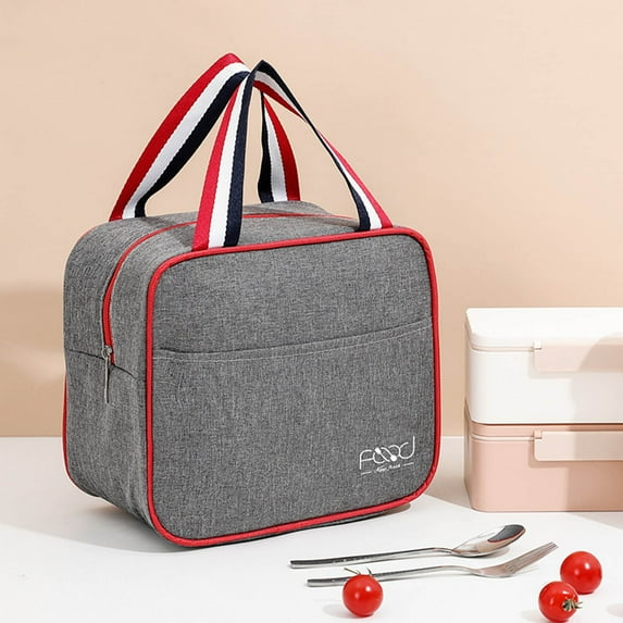 LSLJS Lunch Bag For Women & Men Bento Lunch Box Oxford Cloth Lunch Bag Outdoor Picnic Bag Portable Lunch Bag Bento Bag Large Heat Preservation Bag Ice Bag For Office Work School Picnic Hiking Travel