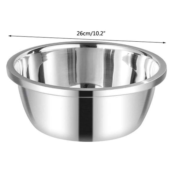 LSLJS Metal Bowl,Stainless Steel Metal Basin,Rust Steel Thickened Multi-functional Mirror Nesting Metal Bowl Large Deep Heavy Duty Metal Salad for Kitchen Vagetables Fruit