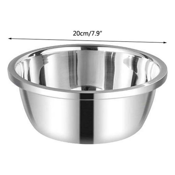 LSLJS Metal Bowl,Stainless Steel Metal Basin,Rust Steel Thickened Multi-functional Mirror Nesting Metal Bowl Large Deep Heavy Duty Metal Salad for Kitchen Vagetables Fruit