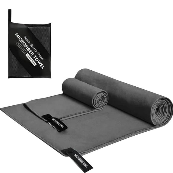 LSLJS Microfiber Sweat Towel for Gym, Lightweight Super Absorbent Fast Drying Sport Towels with Bag Soft Breathable Workout Towels Suitable for Exercise Fitness Beach Swimming Yoga Camping(16"x31")