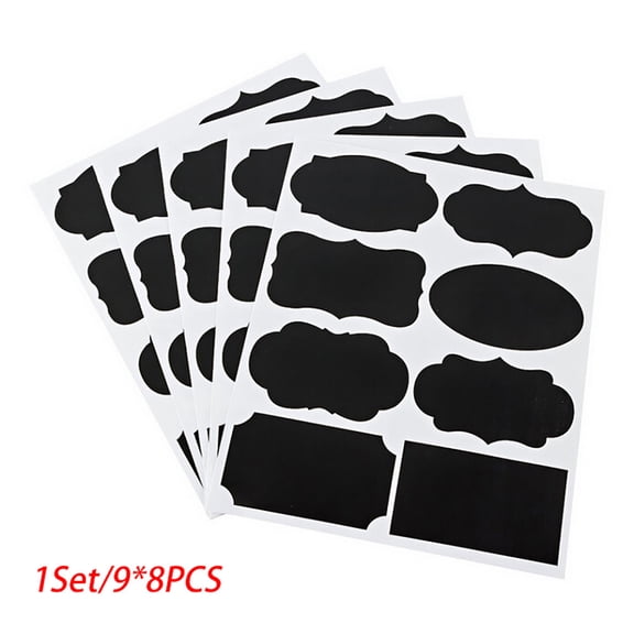 LSLJS Office Supplies Desk Organization 72Pcs Well Made Blackboard Sticker Kitchen Candy Jar Organizer Labels Office Decor