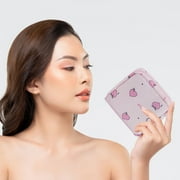 LSLJS Period Bag, 5" x 5" Sanitary Napkin Storage Bag for Feminine Pads Panty Liners Tampons, Cute & Portable Sanitary Pads Pouches with Zipper, First Period Kit for Women for School, Work, Travel