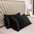 thumbnail image 1 of LSLJS Pillow Cases Soft Cooling Similar Silk Pillow Cases Hair Skines Envelope Pillow Case Gift for Women Men 20x29", 1 of 6