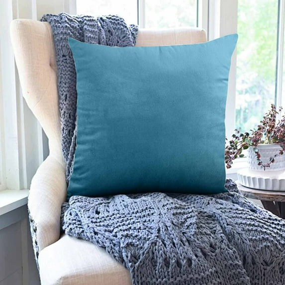 LSLJS Pillow Covers & Velvet - 2Pcs Throw Pillow Covers & Soft - 18x18 Pillow Cover for Couch Sofa Bed Living Room