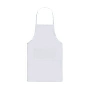 LSLJS Plain Apron for Women and Men with Double Pockets, Waterproof Aprons for Cooking Adult Chef Kitchen Apron for Cooking, Baking, Grilling, Working, Valentines Day Gifts Clearance Under $5 White