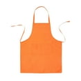 thumbnail image 1 of LSLJS Plain Apron for Women and Men with Double Pockets, Waterproof Aprons for Cooking Adult Chef Kitchen Apron for Cooking, Baking, Grilling, Working, Valentines Day Gifts Clearance Under $5 Orange, 1 of 1