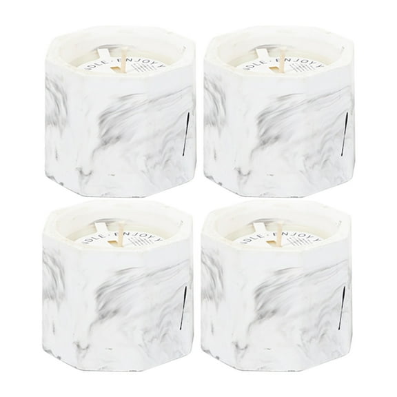 LSLJS Plaster Cup Scented Candles, Mini Marble Style Candle Eco-Friendly Smokeless Soy Wax Candle Romantic Atmosphere Prop Relax Body & Mind Plaster Decorative Candle Valentines Birthday Gifts