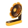 thumbnail image 1 of LSLJS Portable Handheld Fan, Powerful Mini Personal Fan Cute Flower Design Electric Fan USB Rechargeable Foldable Small Desk Fan with Base, 3 Speeds Strong Airflow Quiet Cooling Fan for Office Travel, 1 of 5