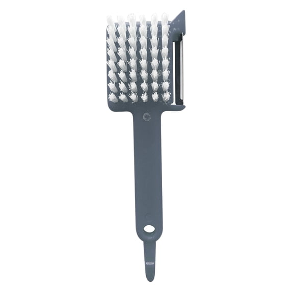 LSLJS Potato Peelers Brush, Kitchen Gadgets, 3 in 1 Stainless Steel Fruit Peeler with Excavation Design, Multi-Functional Peeler with Vegetables Cleaning Brush Scrape Knife Kitchen Tools for Carrot