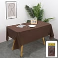 thumbnail image 1 of LSLJS Rectangle Tablecloth 54x74" Waterproof Spillproof Plastic Decorative Table Cloths Disposable, Wipe Clean Leakproof Sturdy Table Cover for Dining, Buffet Parties Camping, Tablecloth, 1 of 7