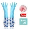 thumbnail image 1 of LSLJS Rubber Gloves, Cleaning Gloves, Dishwashing Gloves, Kitchen Gloves for Washing Dishes, Household Reusable Gloves for Cleaning, Dishwasher Safe Flower Print Dish Gloves Medium Blue On Clearance, 1 of 5