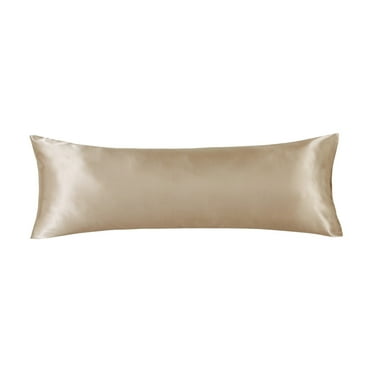 LSLJS Satin Silk Pillowcase for Hair and Skin, 20x54 inch Long Body Size Soft Satin Pillow Cover with Hidden Zipper Breathable Skin-friendly Silky Slip Cooling Body Pillowcases for Sleep