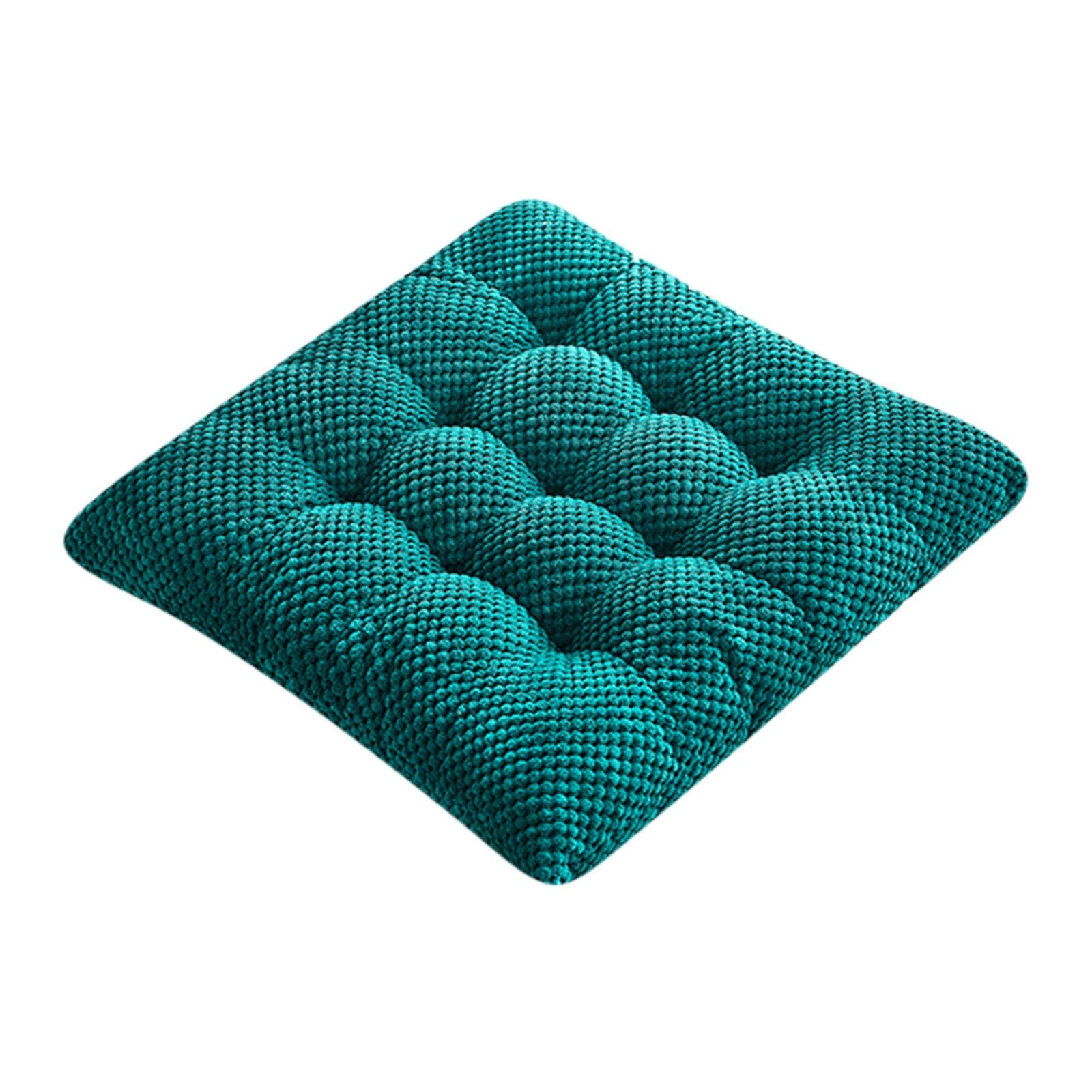 LSLJS Seat Cushion, Corduroy Chair Pads with Ties for Non Slip,Striped