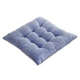 thumbnail image 1 of LSLJS Seat Cushion, Corduroy Chair Pads with Ties for Non Slip,Striped Cozy Thick Rice Futon Cushion Reduce Pressure Square Seat Plush Chair Cushion for Kitchen Dining Office Chair Floor, 1 of 3