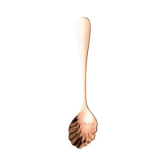 LSLJS Shell-Shape Coffee Spoons, Kitchen Gadgets, 5.1" Stainless Steel Vintage Sugar Spoons for Stirring Coffee Elegant and Durable Teaspoons Tableware Decoration Gifts for Dessert Tea Ice Cream Cake