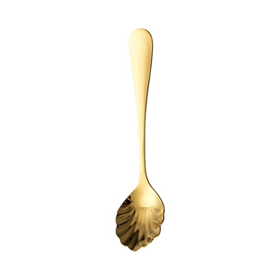 LSLJS Shell-Shape Coffee Spoons, Kitchen Gadgets, 5.1" Stainless Steel Vintage Sugar Spoons for Stirring Coffee Elegant and Durable Teaspoons Tableware Decoration Gifts for Dessert Tea Ice Cream Cake