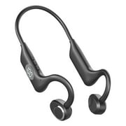 LSLJS Skeleton Conduction Wireless Bluetooth Headphone,Open-Ear Sports Headphones with Digital Display,Card/Bluetooth Modes 360 Distortion Waterproof Binaural Stereo Sports Headset Christmas Gifts