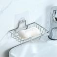thumbnail image 1 of LSLJS Soap Dish Holder, Bathroom Organizers and Storage Wall Mounted Stainless Steel Soap Bar Holder Self Adhesive No Drilling Soap Tray Organizer Sponge Holder for Bathroom Kitchen Toilet, 1 of 6
