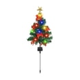 thumbnail image 1 of LSLJS Solar Christmas Tree Lamp, Christmas Decorations, 32.3 inch Christmas Tree with Hanging Bow Ornaments and Solar Power LED String Light Landscapes Christmas Tree For Garden Courtyard, 1 of 6