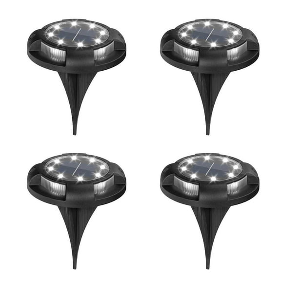 LSLJS Solar Lights For Outside,LED Outdoor Light Waterproof 4pcs LED Solar Lights Underground Buried Garden Roadway Outdoor Wall Lamp 8 LED Solar Lights Night Light For Garden Yard Pathway