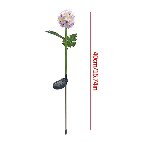 LSLJS Solar Lights For Outside,LED Outdoor Light Waterproof Solar Ball Chrysanthemum Light Outdoor LED Garden Decoration Light Chrysanthemum Ball Light Night Light For Garden Yard Pathway